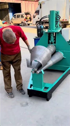 Hydraulic cone rolling machine on-site trial run, test results demonstration, operation tutorial