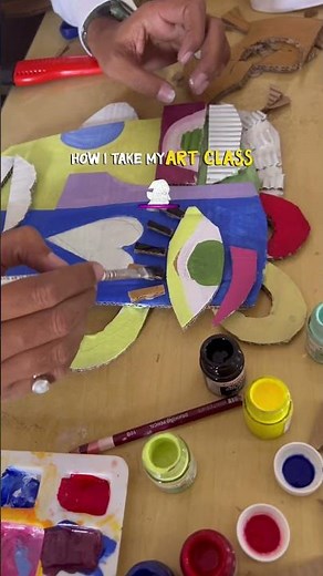 Cardboard Se Amazing Abstract Face Art 😱 | Kimmy Cantrell Inspired #art
