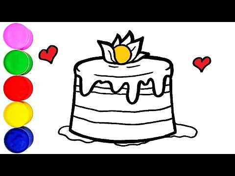 Kuchen Zeichnen und Malen für Kinder