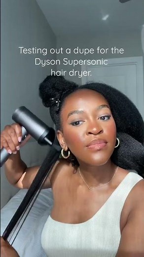 Testing out a dupe for the Dyson Supersonic hair dryer!