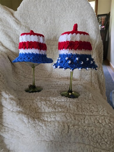 Patriotic Crochet Wine Glass Lampshade Pattern - Etsy