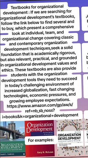 Textbooks for Organizational Development