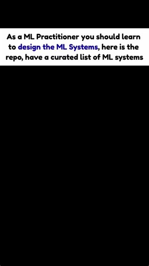 Umer Haddii on Instagram: "A curated list of ML systems designs case studies for ML Practitioners. #ai #machinelearning #algorithms #engineer #system"