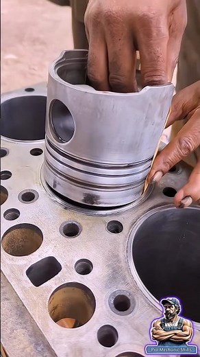 Piston & Paper Method for Liner Clearance | Professional Engine Check #mechanic #engine #how #shorts