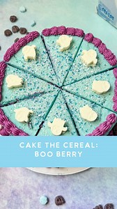 Cake the Cereal: Boo Berry 👻👻 I loved the berry filling and this one was a complete hit 🍰🍰 #cake #baking #booberry #cereal #cakecakecake #lovetobake #frosting #sprjnkles #blueberry #whitechocolate | Life and Sprinkles