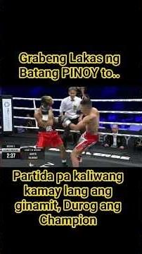 Ganitong Boxer ang Dapat alagaan Grabe ang Lakas ng Batang to Walang Palag ang Champion
