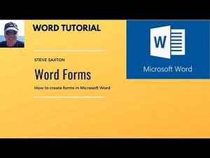 How to create Forms in Microsoft Word