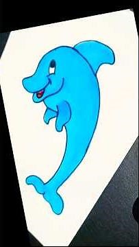 🐬 Easy Dolphin Drawing Tutorial | Step by Step for Kids