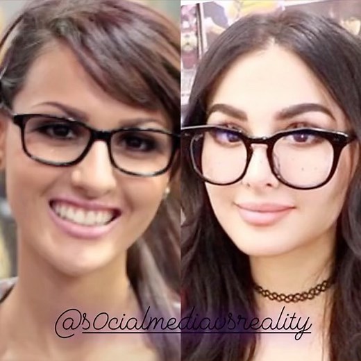S0cialmediavsreality | @sssniperwolf Before and after | Instagram