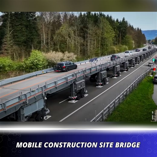 This modular, mobile flyover bridge allows vehicles to drive over sections of highway under repair. | Startup Selfie