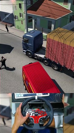 ETS2 Insane Driving Scania Truck & Moza Wheel #ets2