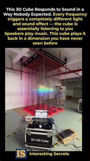 This 3D Cube Reacts to Every Sound Differently — The Response Will Shock You