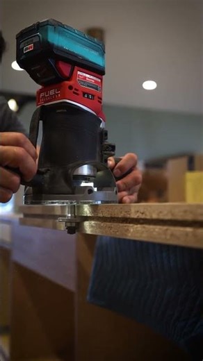If you don’t have a Milwaukee plunge router go ahead and go buy one. #milwaukeetools #construction