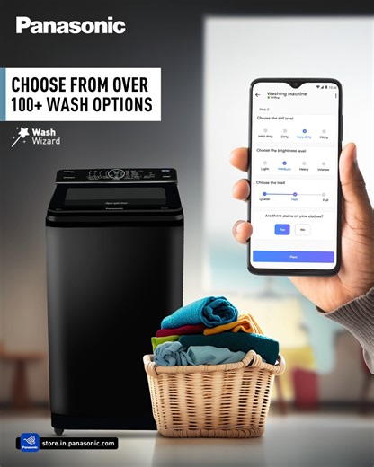 4.5K views · 23 reactions | Who says laundry has to be complicated? With Panasonic Washing Machine Wash Wizard, get personalized wash cycles for every fabric type, color, and dirt level. It's laundry made easy! 狀 Shop Now: https://pnsnic.com/WashingMachine #MirAIe #PanasonicWashingMachine #PanasonicIndia | Panasonic India | Facebook