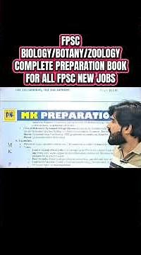 FPSC Biology/Zoology/Botany Lecturer, SEST & Assistant Professor | Best Books & Notes 2026