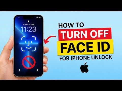 How to Turn off Face ID for iPhone Unlock