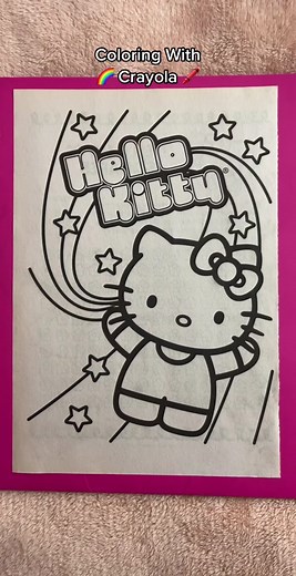 @hellokitty #coloring #hellokitty #coloringbook #icespice #hellokitty😻 #crayola #kawaiiaesthetic #sanrio #crayolasupertips #kawaii #sanriocore #rainbow
