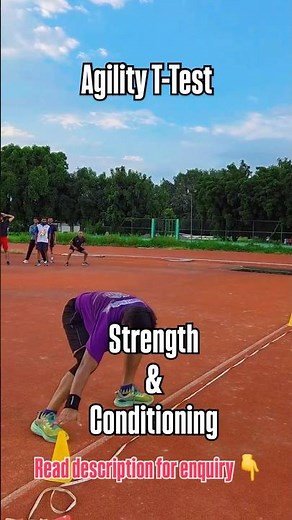 T-Test Agility Test for Athletes | Speed, Deceleration & COD #agilitytraining #shorts #athlete