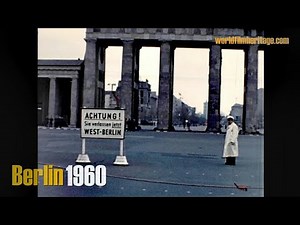 Berlin 1960, Ost & West, divided city, without wall - geteilte Stadt, noch ohne Mauer, East & West