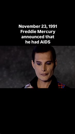 The Daily Historian on Instagram: "On November 23, 1991 the world received a brief message that carried enormous weight. Freddie Mercury released a public statement confirming that he was HIV positive and that he had been living with AIDS for years. It was the first and only time he spoke publicly about his illness. Mercury had already become one of the most recognized voices in rock music. His work with Queen created a catalog that stretched across genres and reshaped how a stadium concert coul