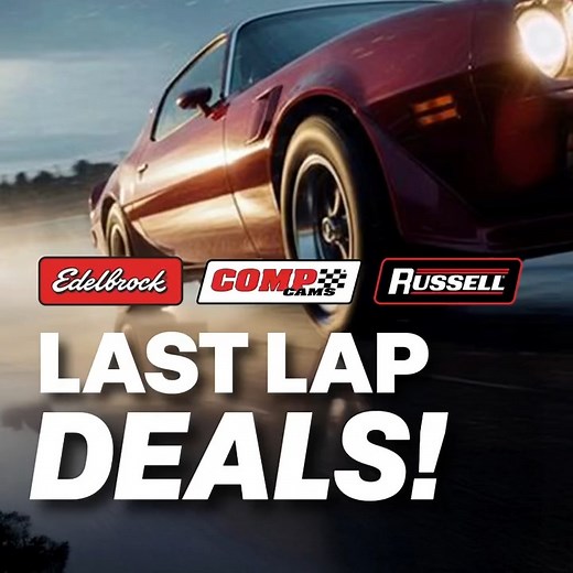 🚨 Last Lap Sale Massive discounts on in-stock Edelbrock, COMP Cams & NOW Russell parts! Intakes, heads, cams select rotors up to 50% OFF! Ready to ship – once they’re gone, these deals are GONE. 😲 Grab it now 👉 https://tinyurl.com/bdhb4puj | COMP Cams