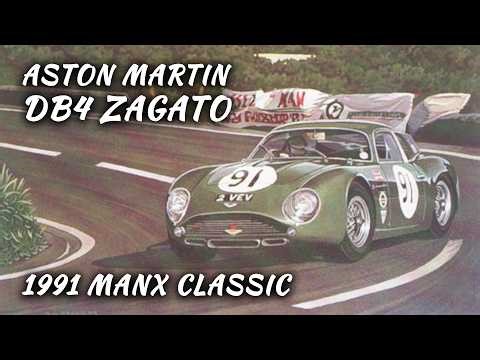 Aston Martin DB4 Zagato at the Manx Classic Sprint 1991 | Jaguar Insurance Trophy Race