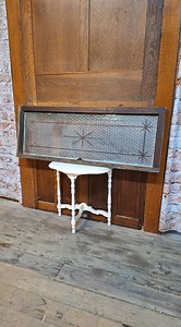 2.7K views · 43 reactions | Have you ever seen a bevel-cut textured glass window? We hadn't either until we got this fabulous window ✨️ It's actually not the more common Florentine glass, this pattern is called Maze and is made up of tiny interlocking pinwheel designs | Peoria Architectural Salvage LLC | Facebook