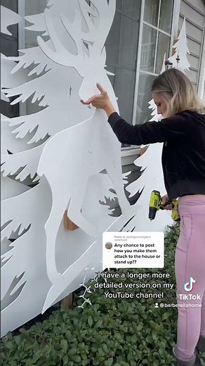 How to install my Christmas silhouettes on the house - more detailed video on my YouTube channel