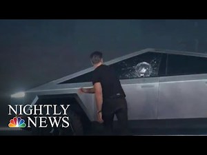 Tesla’s Cybertruck Launch Goes Terribly Wrong | NBC Nightly News