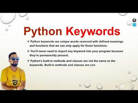 Python Session 17 Python Keywords