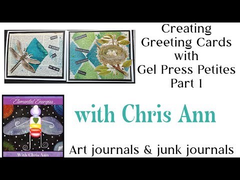 Creating Greeting Cards with Gel Press Petites – Part 1