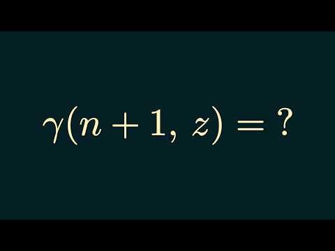 \\gamma(n+1, z)