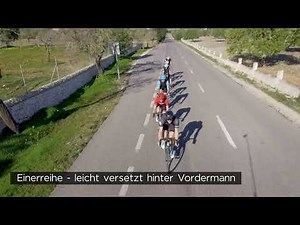 Rennradfahren in der Gruppe