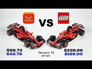Surprisingly Accurate! LEGO Ferrari SF-24 vs Cheaper Clone + my extra motorised upgrade