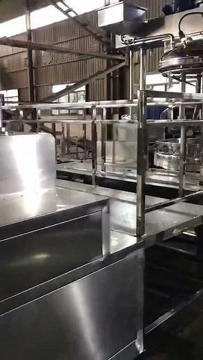 1000L toothpaste making production equipment vacuum mixing machine