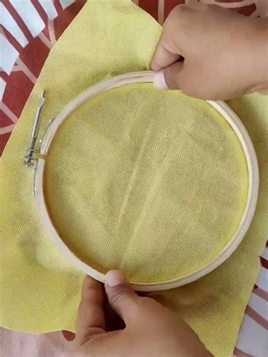 How to use embroidery hoop ring for beginners # #embroidery #beginners #shortvideo