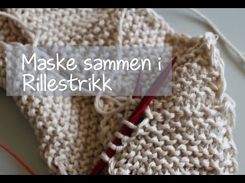 Maske sammen i rillestrikk