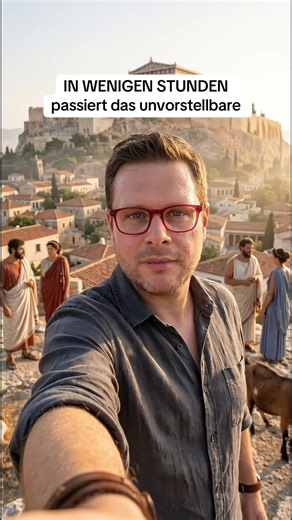 Sie haben ihre eigene Stadt absichtlich brennen lassen 🔥 Athen, 480 v. Chr. Speichert das für Teil 2. #athen #acropolis #geschichte #zeitreise #vlog