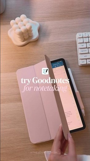 How to take aesthetic notes on iPad, digital notetaking in Goodnotes notebook, study with me on iPad