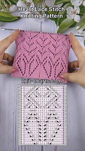 59K views · 727 reactions | https://knit-charts.com/knitting-stitch-patterns/item/heart-lace-stitch-knitting-360.html Heart Lace Stitch Knitting Pattern #laceknittingstitch #knittinginspiration #knittingpatterns | Free Knitting Patterns | Facebook