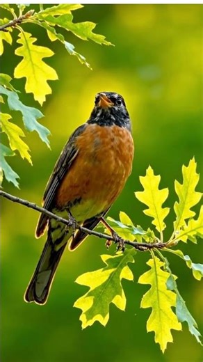 ASMR Robin Chirping | Instant Relaxation #Shorts #asmrsounds