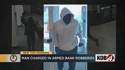 Albuquerque man charged in 5 armed bank robberies