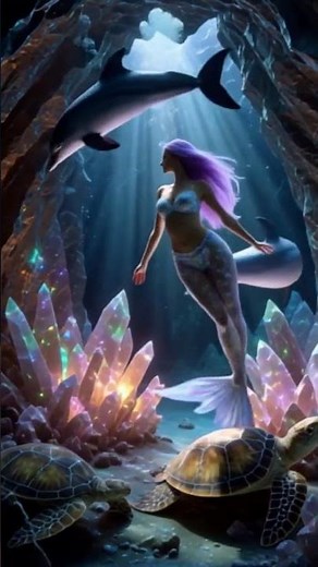Magical Mermaid 🌊✨ | Like & Subscribe for More Fantasy Shorts!