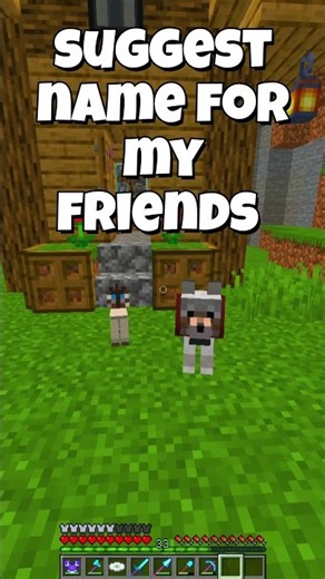Help! What should I name them? 🐶 #minecraft #minecraftshorts