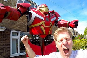 Diehard 'Avengers' Fan Builds Real-Life Hulkbuster Mech-Suit