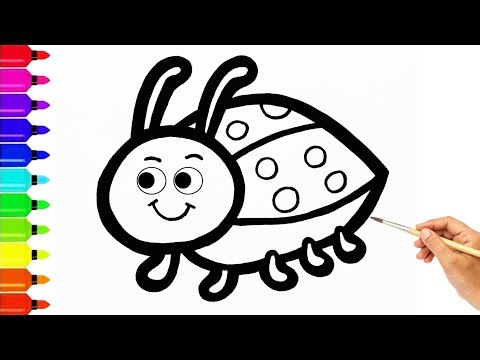 How To Draw Cute Insect Colouring And Painting For Kids, Toddlers | Easy Drawing For Kids #11