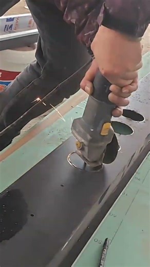 This Metal Cutting Process with Sparks is So Satisfying Clean and Precise