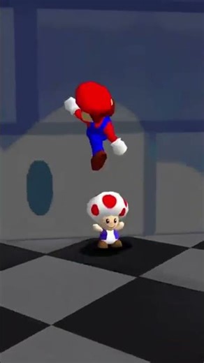 Mario qui Explose après avoir frapper Toad ?! #supermario #mario64