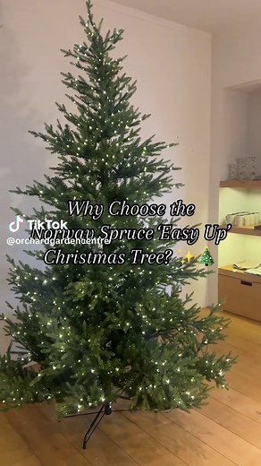 🎄✨ Why Choose the Norway Spruce ‘Easy Up’ Christmas Tree? ✨🎄 Invest in a premium holiday experience with the Norway Spruce ‘Easy Up’—a tree crafted for ultimate convenience and beauty! 🌟 Real Needle Technology: With molded tips, this tree looks stunningly real. 💡 Minimal Assembly: Pre-shaped branches mean it’s ready to shine right out of the box! 💼 Free Storage Bag: Keep it safe and easy to store after the season. ✨ 12-Year Guarantee: Enjoy peace of mind with a tree that lasts. 💡 Available