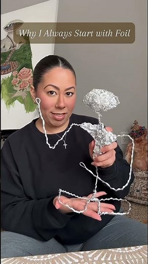 Sculpture-Making | Shaping with Aluminum Foil #sculpting #sculpture #visionary #surrealism